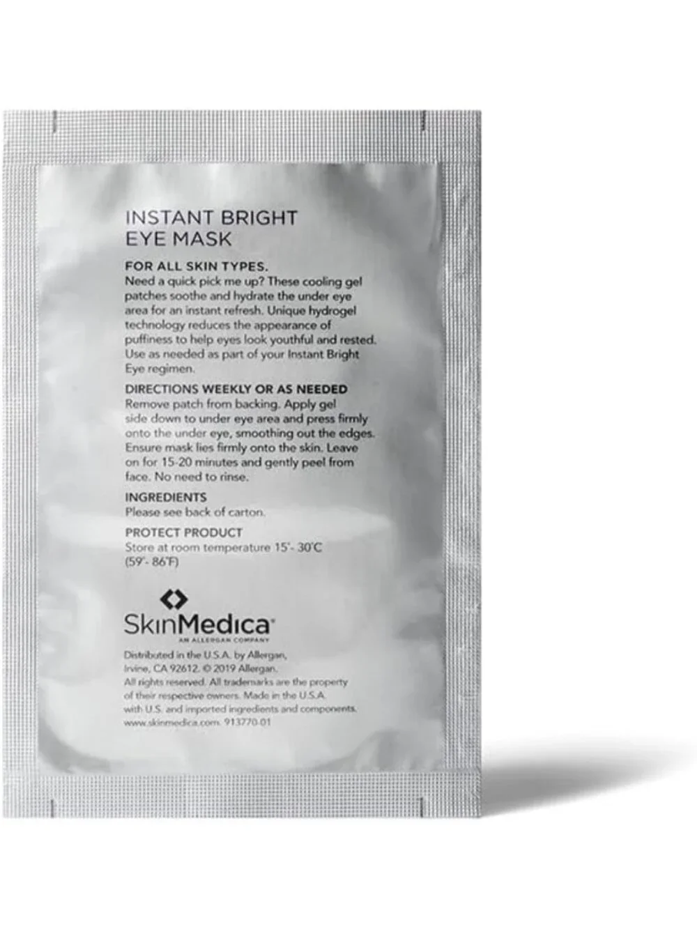 Brightening Under Eye Patches - Reduce Puffiness & Dark Circles, 6 Sets